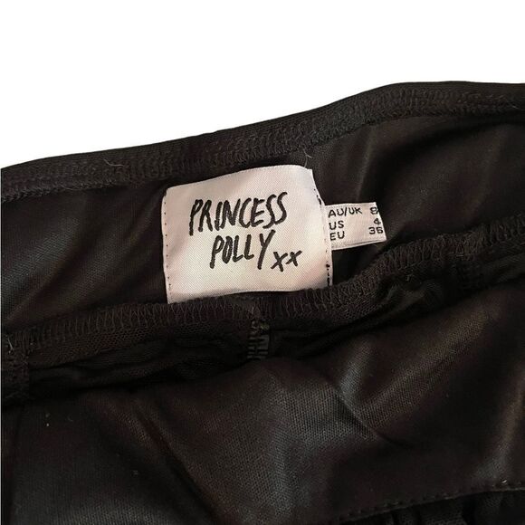 Princess Polly Crop Top Black Sheer - Picture 5 of 5